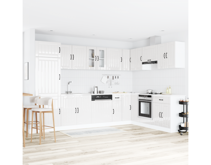 Sonata H Кухненски шкаф с врата Lucca 2 pcs Бяло 80 x 46 x 81.5 см