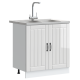 Sonata H Кухненски шкаф с врата Lucca 2 pcs Бяло 80 x 46 x 81.5 см