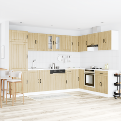 Sonata H Кухненски шкаф с врата Lucca 2 pcs Кафяво 80 x 46 x 81.5 см - Module Sonata
