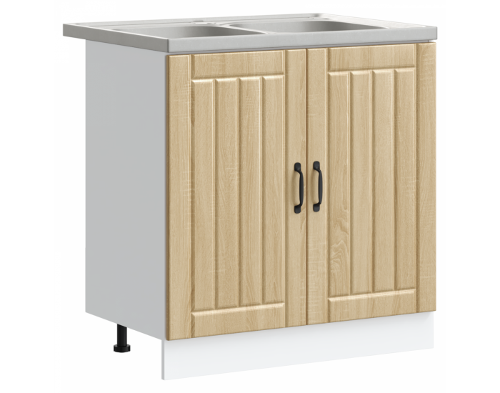 Sonata H Кухненски шкаф с врата Lucca 2 pcs Кафяво 80 x 46 x 81.5 см