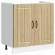 Sonata H Кухненски шкаф с врата Lucca 2 pcs Кафяво 80 x 46 x 81.5 см
