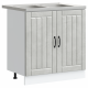 Sonata H Кухненски шкаф със съхранение Lucca 2 pcs Сив 80 x 46 x 81.5 см