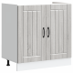 Sonata H Кухненски шкаф с врата Lucca 2 pcs Светлосиво 80 x 46 x 81.5 см
