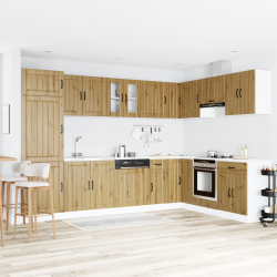 Sonata H Кухненски шкаф с врата Lucca 2 pcs Кафяво 80 x 46 x 81.5 см - Module Sonata