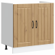 Sonata H Кухненски шкаф с врата Lucca 2 pcs Кафяво 80 x 46 x 81.5 см