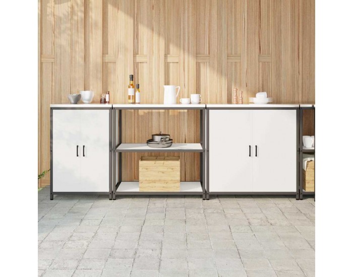 Sonata H Комплект за кухненско съхранение 3 pcs Бяло 240 x 50 x 92 см