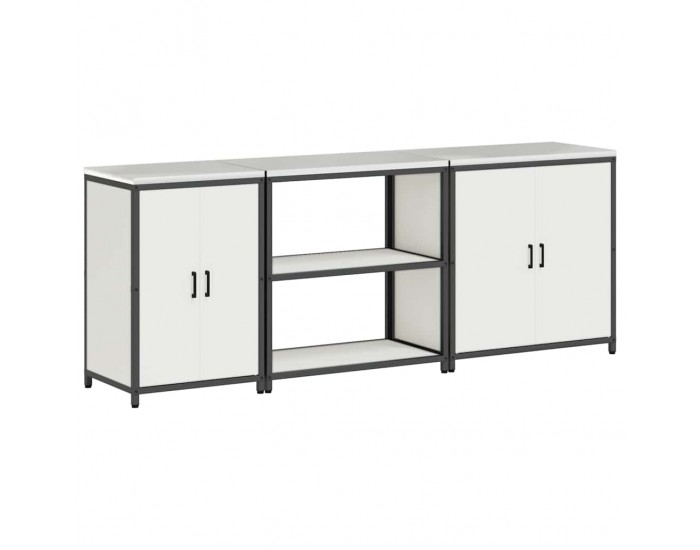Sonata H Комплект за кухненско съхранение 3 pcs Бяло 240 x 50 x 92 см