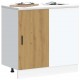 Sonata H Долен шкаф за мивка Lyon от дъб Artisan, инженерна дървесина