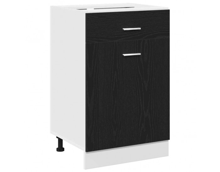 Sonata H Чекмеджетен шкаф Черен дъб 50 x 46 x 81.5 см Инженерно дърво