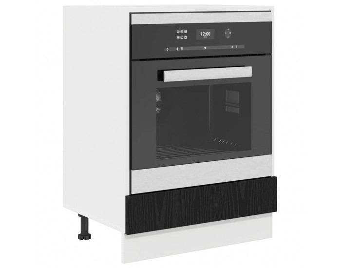 Sonata H Шкаф за фурна Riga Черен дъб 60 x 46 x 81.5 см Инженерно дърво