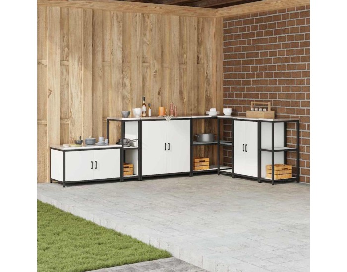 Sonata Unitate de rafturi pentru bucătărie HATTEM Alb 30 x 50 x 92 cm