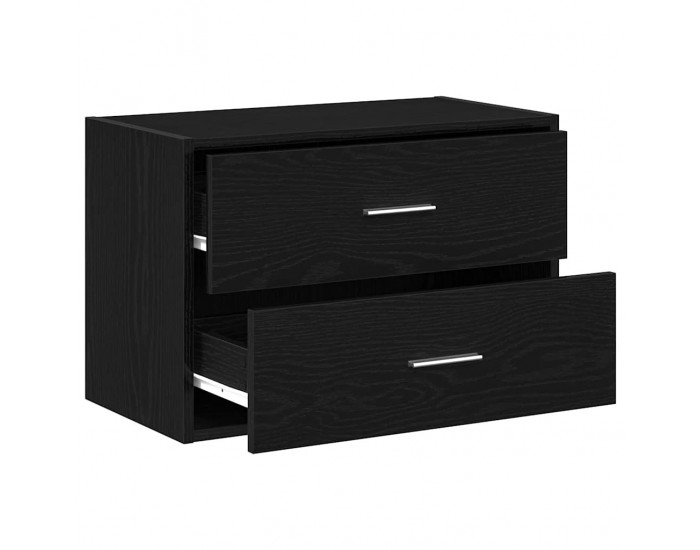 Sonata H Шкаф с 2 чекмеджета черен дъб 60x31x40 см инженерно дърво
