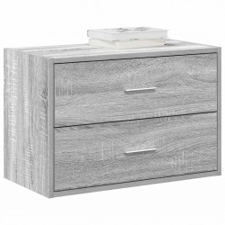Sonata H Шкаф с 2 чекмеджета сив сонома 60x31x40 см инженерно дърво - Comode