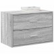 Sonata H Шкаф с 2 чекмеджета сив сонома 60x31x40 см инженерно дърво