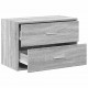Sonata H Шкаф с 2 чекмеджета сив сонома 60x31x40 см инженерно дърво