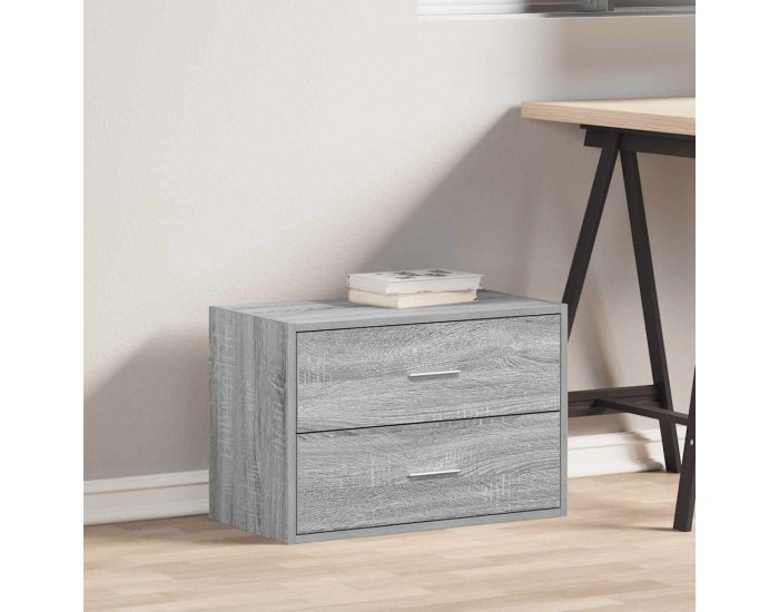 Sonata H Шкаф с 2 чекмеджета сив сонома 60x31x40 см инженерно дърво