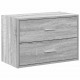 Sonata H Шкаф с 2 чекмеджета сив сонома 60x31x40 см инженерно дърво