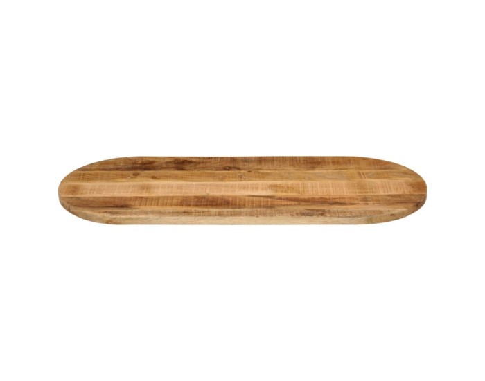 Sonata Blat de masă oval, 140x60x2,5 cm, lemn masiv mango brut