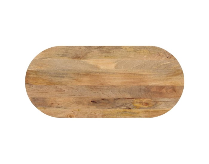 Sonata Blat de masă oval, 120x60x3,8 cm, lemn masiv de mango