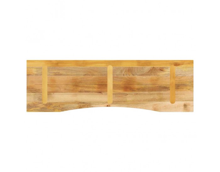 Sonata H Плот за бюро с извивка 160x50x2,5 см грубо мангово дърво масив