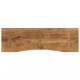 Sonata Blat birou cu decupaj curbat 160x50x2,5cm lemn masiv mango brut