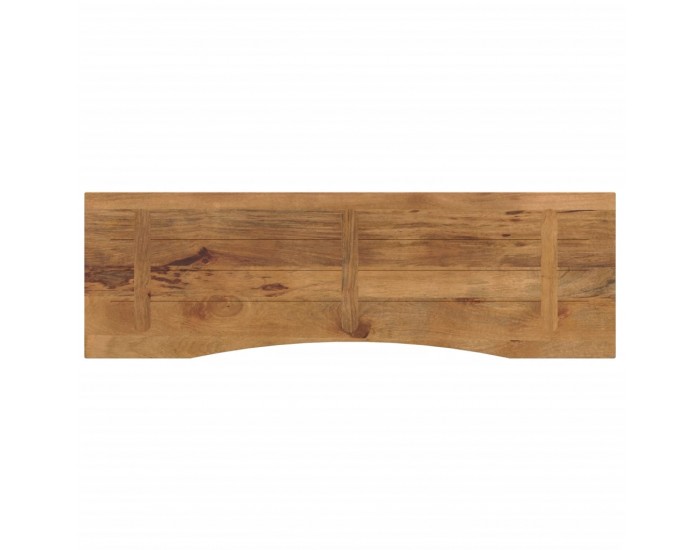 Sonata H Плот за бюро с извивка 160x50x2,5 см грубо мангово дърво масив