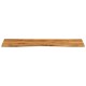 Sonata Blat birou cu decupaj curbat 160x50x2,5cm lemn masiv mango brut
