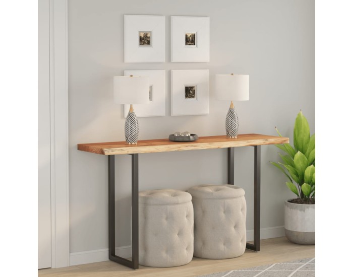 Sonata Blat masă 160x40x2,5 cm dreptunghiular lemn acacia margine vie