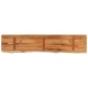Sonata Raft perete 120x20x3,8cm dreptunghiular lemn acacia margine vie