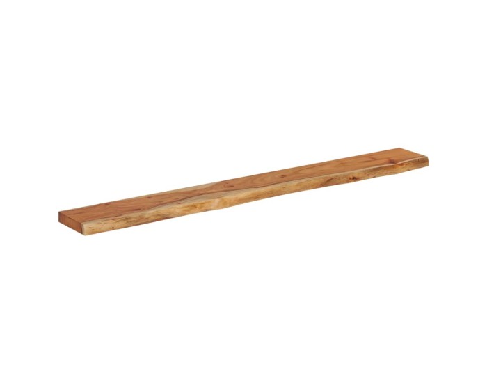 Sonata Raft perete 140x20x3,8cm dreptunghiular lemn acacia margine vie