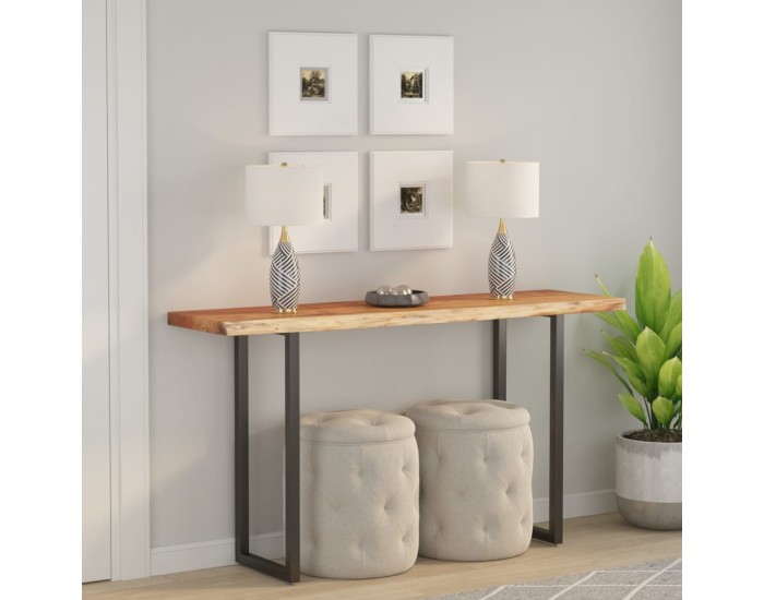 Sonata Blat masă 160x40x3,8 cm dreptunghiular lemn acacia margine vie