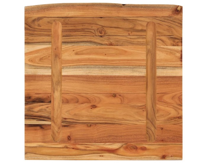 Sonata H Плот за баня, 60x60x3,8 см, квадратен, масивно дърво акация
