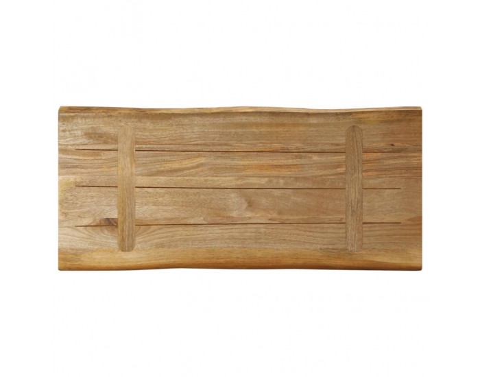 Sonata H Плот за маса, жив ръб, 80x40x2,5 см, масивно дърво грубо манго