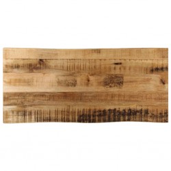 Sonata H Плот за маса, жив ръб, 90x40x3,8 см, масивно дърво грубо манго - Piese pentru mese