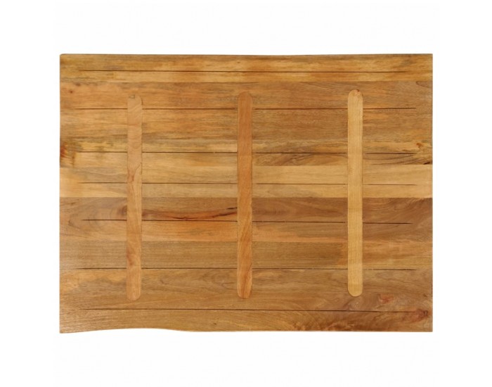 Sonata H Плот за маса, 90x80x3,8 см, жив ръб, масивно дърво манго