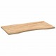 Sonata H Плот на бюро 100x60x2,5 cm необработен масивен дъб правоъгълна