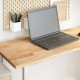 Sonata H Плот на бюро 140x60x2,5 cm необработен масивен дъб правоъгълна