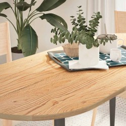 Sonata H Плот за маса, 140x60x2 см, дъбово дърво масив, овална - Piese pentru mese