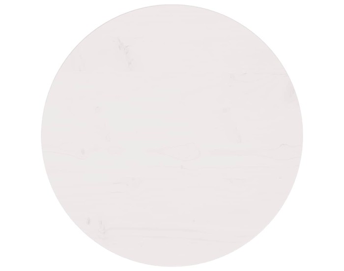 Sonata Blat de masă, alb, Ø60x2,5 cm, lemn masiv de pin