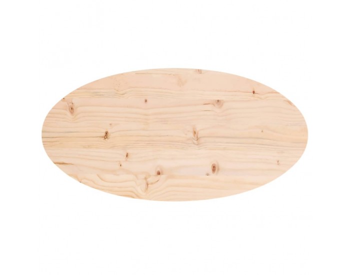 Sonata H Плот за маса 80x40x2,5 см, масивна дървесина, бор, овален