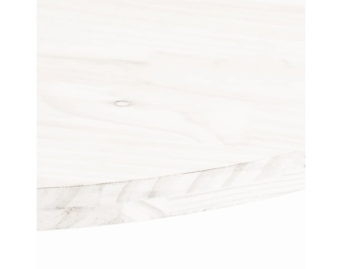 Sonata Blat de masă, alb, 110x55x2,5 cm, lemn masiv de pin, oval