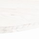 Sonata Blat de masă, alb, 110x55x2,5 cm, lemn masiv de pin, oval