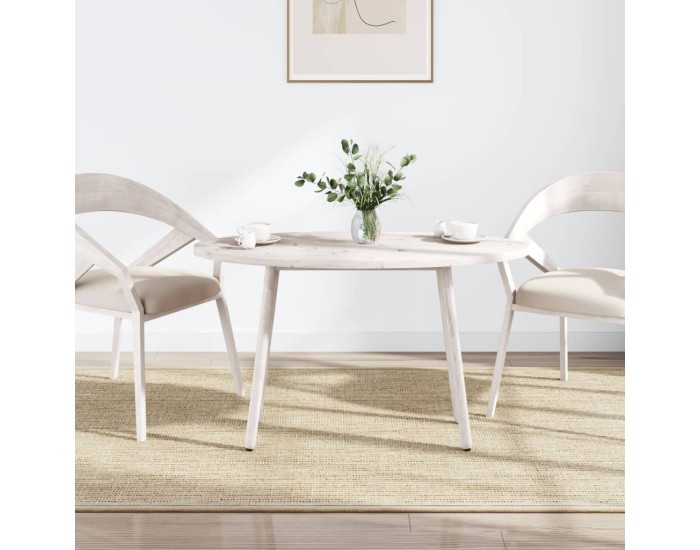 Sonata Blat de masă, alb, 110x55x2,5 cm, lemn masiv de pin, oval