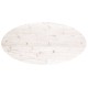 Sonata Blat de masă, alb, 110x55x2,5 cm, lemn masiv de pin, oval