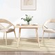 Sonata H Плот за маса 80x80x2,5 см, масивна дървесина, бор, квадратен