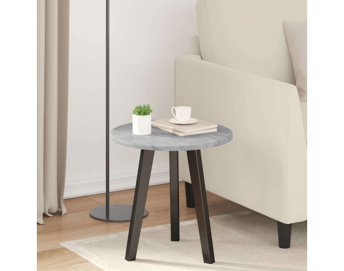 Sonata Placă de masă Ø 40 x 1,5 cm Rotund Lemn prelucrat Gri Beton
