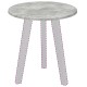 Sonata Placă de masă Ø 40 x 1,5 cm Rotund Lemn prelucrat Gri Beton