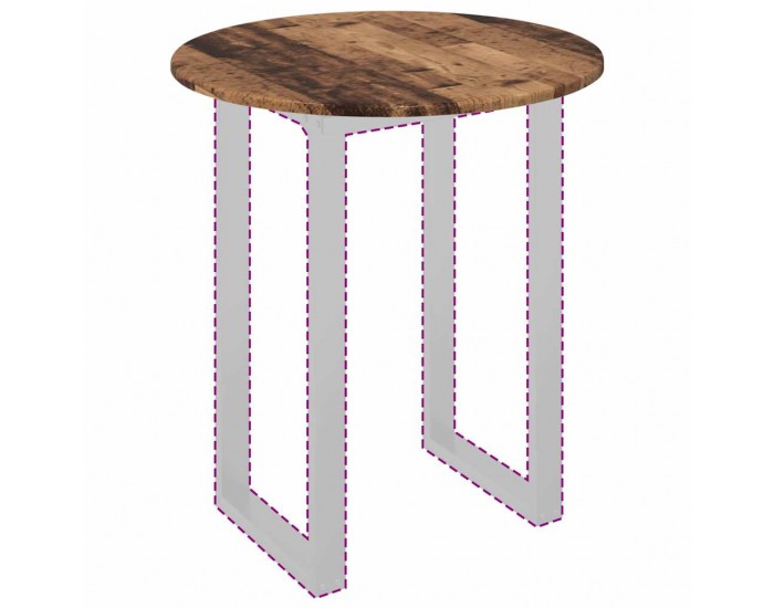 Sonata H Топ за маса Старо дърво 60 x 60 x 1.5 cm Инженерно дърво