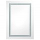 Sonata H LED шкаф с огледало за баня, сияйно сиво, 50x13x70 см