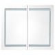 Sonata H LED шкаф с огледало за баня, цвят дъб, 80x12x68 см